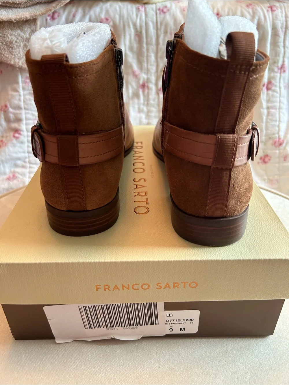 Franco Sarto Women’s Ankle Boots in Tan and Brown